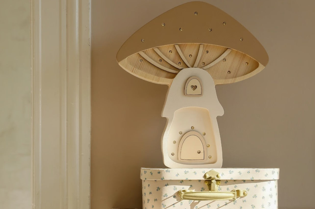 Lampka nocna LED Grzybek Cappuccino – Little Lights