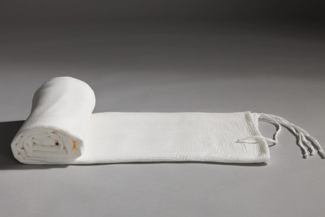 Baldachim do łóżka domek – Off White – model DK